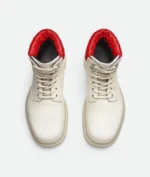 Bottega Haddock Lace-Up Ankle White Boot