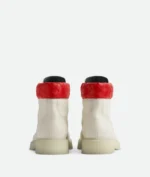 Bottega Haddock Lace-Up Ankle White Boot