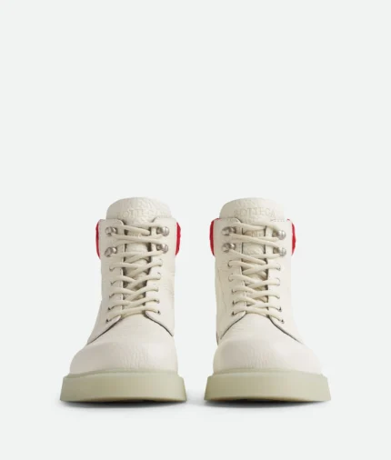 Bottega Haddock Lace-Up Ankle White Boot
