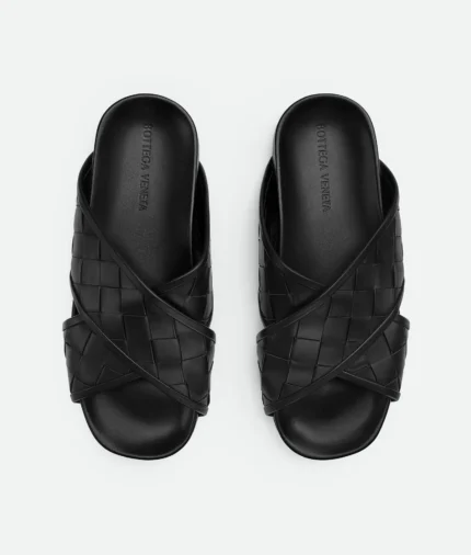 Bottega Veneta Black Tarik Sandals