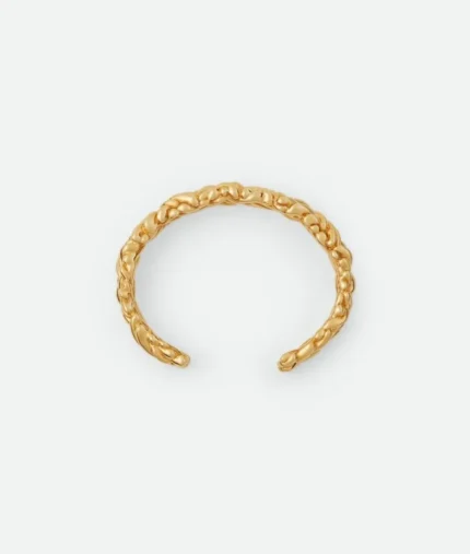 Bottega Veneta Intreccio Thin Cuff Bracelets