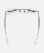 Bottega Veneta Sardine Aviaor Silver Sunglasses