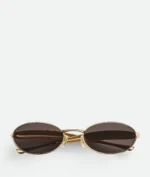Bottega Veneta Sardine New Oval Sunglasses